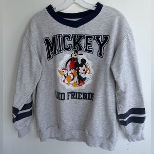 Disney Mickey Mouse & Friends Gray Crewneck Sweatshirt